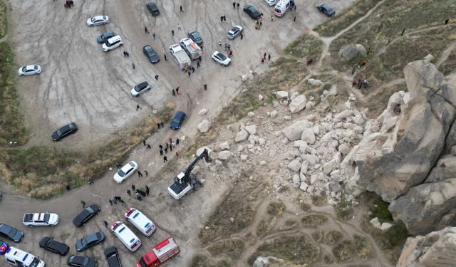 Kapadokya'da peribacası yıkıldı: 3 Ölü, 5 yaralı