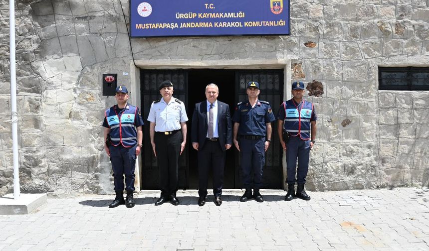 Vali Fidan'dan Mustafapaşa Jandarma Karakoluna ziyaret