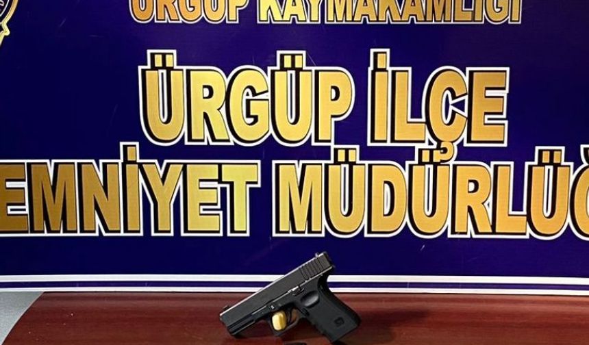 Ürgüp’te ruhsatsız  silah ele geçirildi