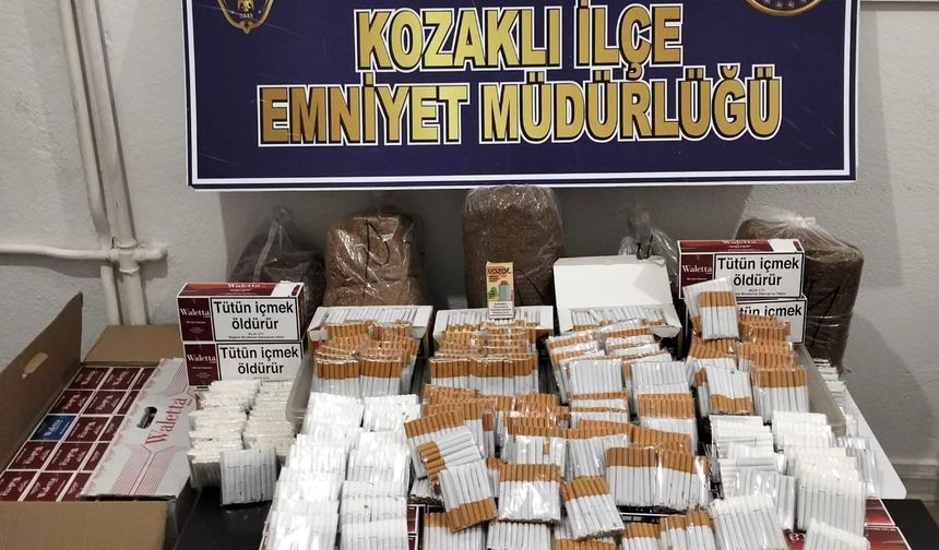 Kozaklı'da kaçakçılık operasyonu yapıldı