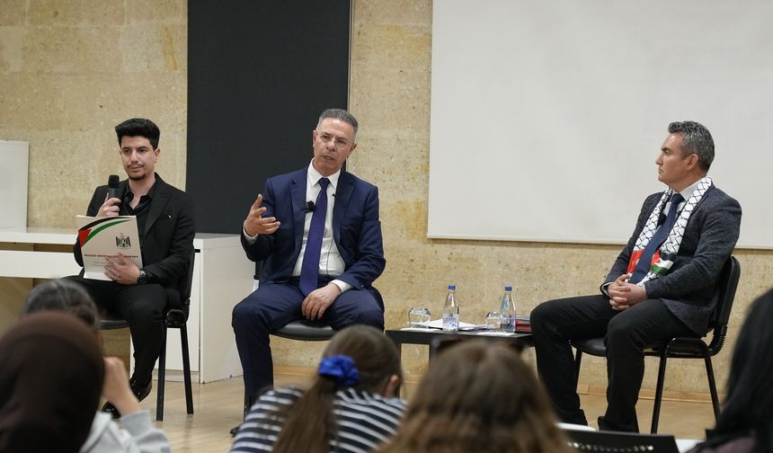 Filistin Büyükelçisi Faed Halid Abd Mustafa'dan KÜN’e ziyaret