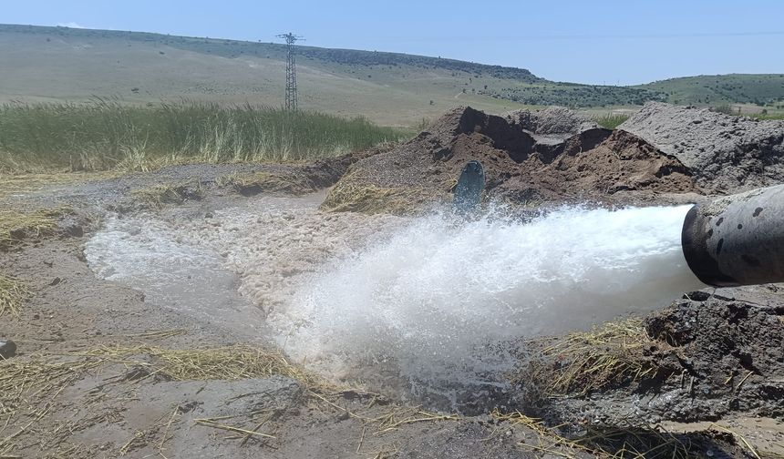 Karapınar'da su sevinci
