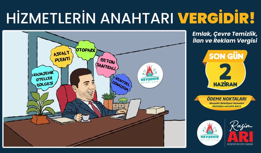 Nevşehir Belediyesinden vergi çağrısı
