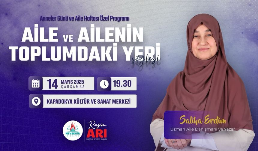 Saliha Erdim ile “Aile ve Aile’nin Toplumdaki Yeri” söyleşisi