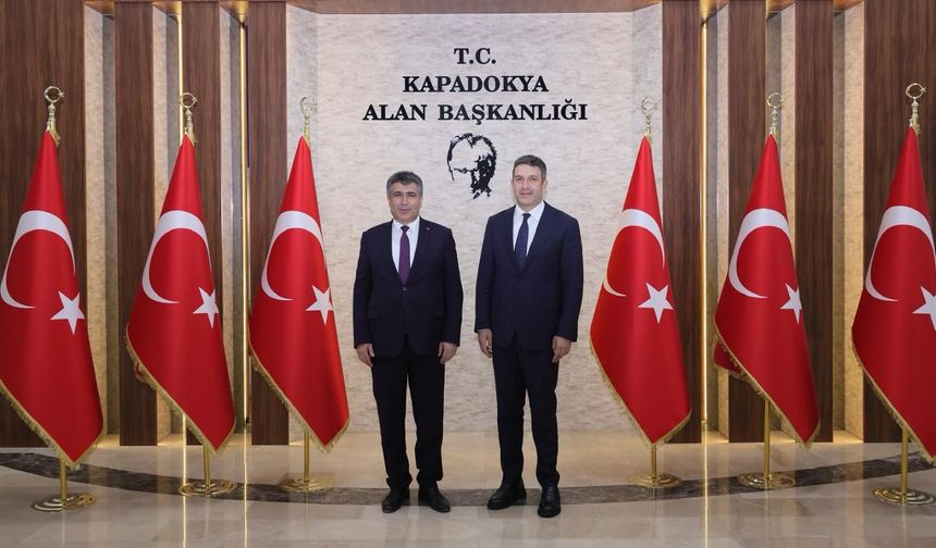 Rektör Aktekin’den Kapadokya Alan Başkanı Aslanbay’a ziyaret