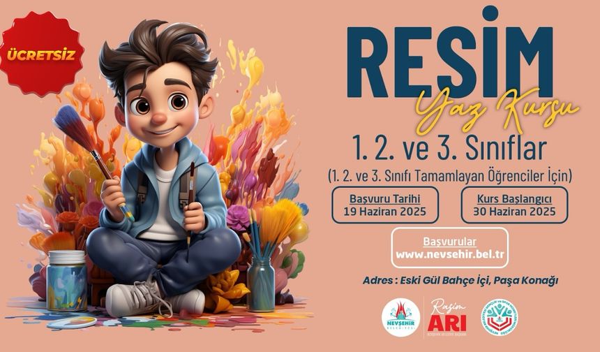 Resim yaz kursu kayıtları başladı