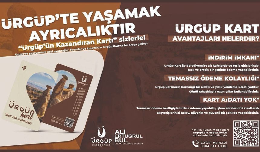 Ürgüp Kart kullanıma sunuldu
