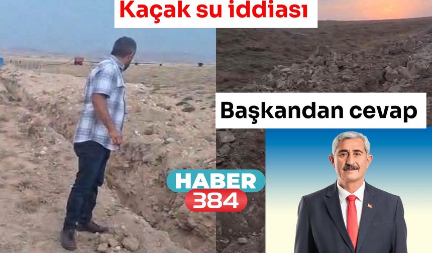 Kozaklı Belediye Başkanından kaçak su iddiası açıklaması