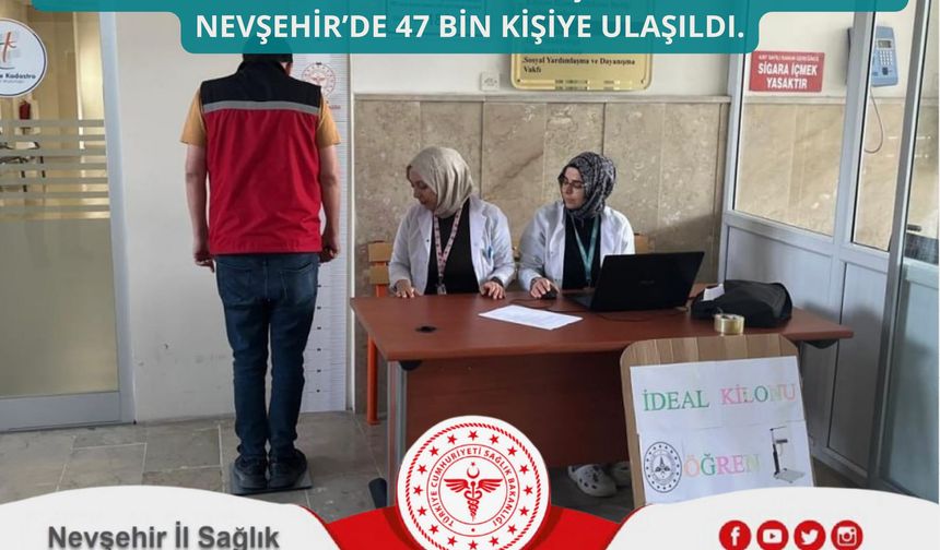 Nevşehir’de 47 bin kişiye ulaşıldı