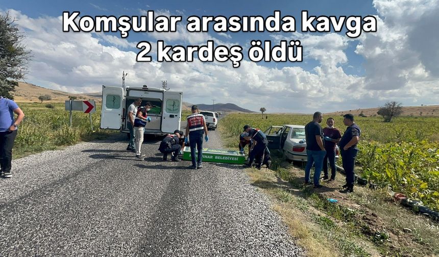 Komşuların kavgasında 2 kardeş öldü