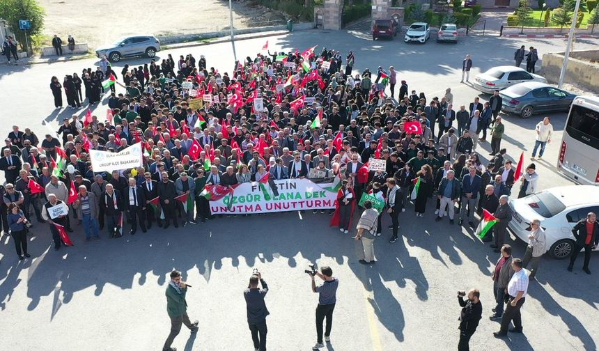 Ürgüp'ten Filistin'e destek