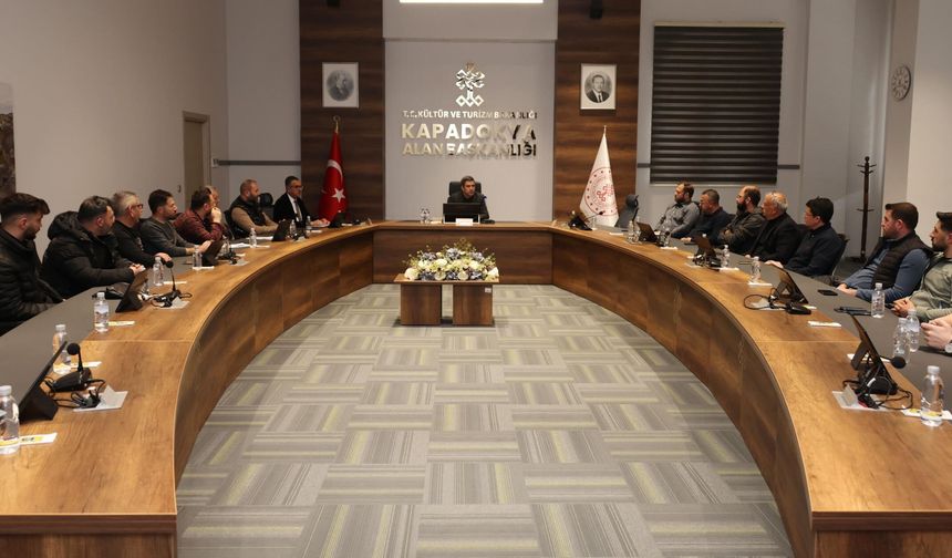 Kapadokya Alan Başkanı Aslanbay, Cip acente işletmecileriyle görüştü