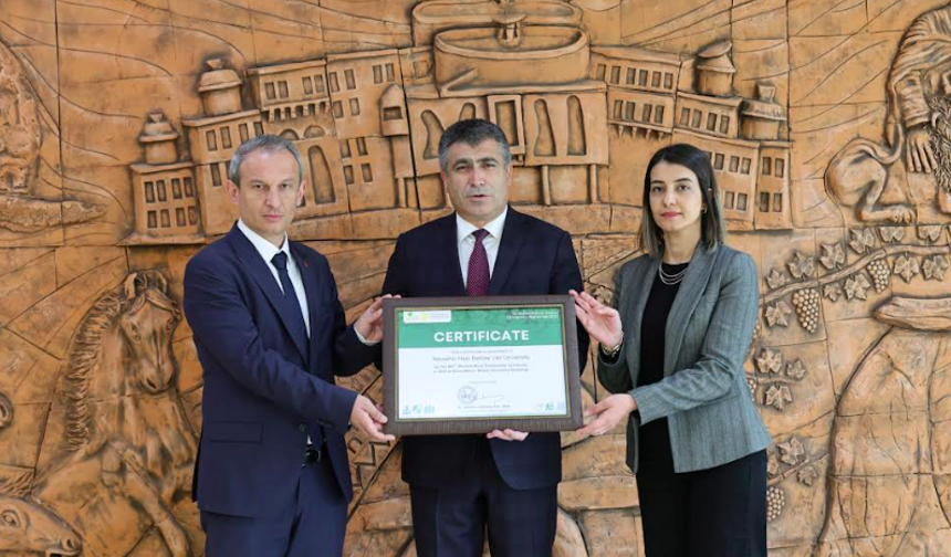 UI GreenMetric’ten NEVÜ’ye Ödül Belgesi