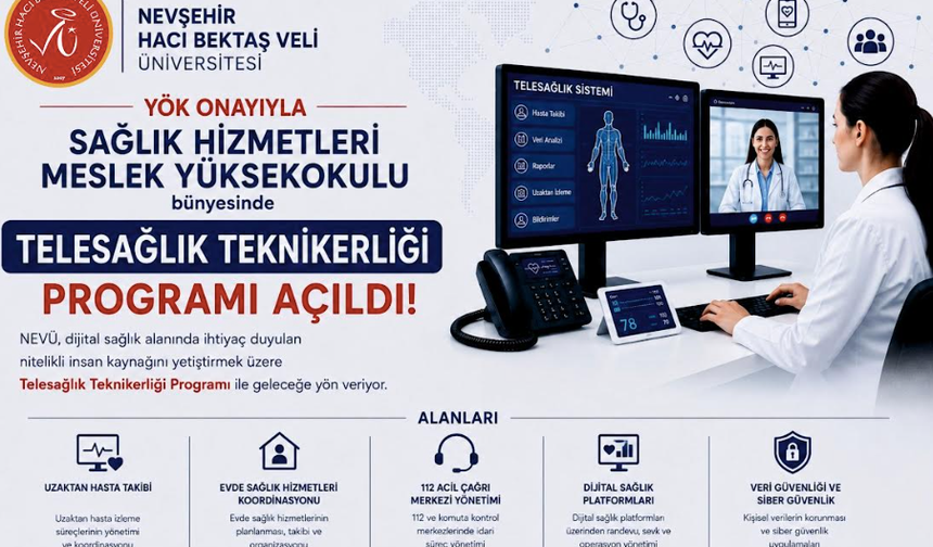 NEVÜ’de "Tele-Sağlık Teknikerliği Programı" açıldı