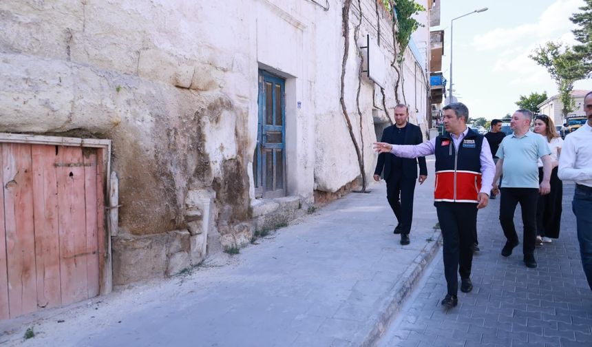 Kapadokya Alan Başkanı Aslanbay, Ortahisar’da incelemelerde bulundu