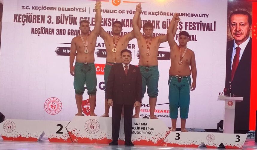 Nevşehir’in İlk Başpehlivanı Yalçın’dan Tarihi Başarı