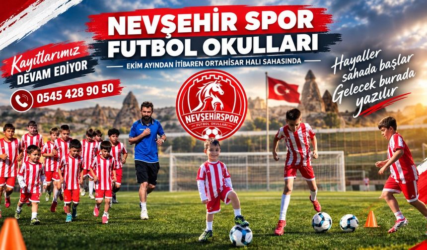 Nevşehir Spor Futbol Okulları’nda kış dönemi kayıtları başladı