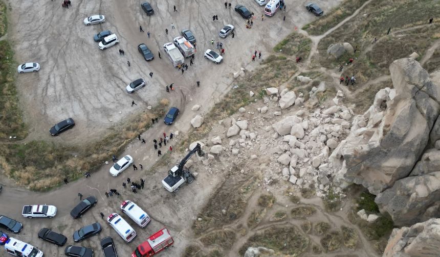 Kapadokya'da peribacası yıkıldı: 3 Ölü, 5 yaralı