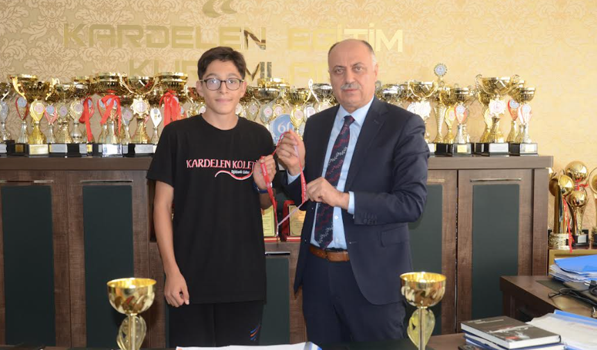 Kardelenli öğrenci Nevşehir ikincisi oldu