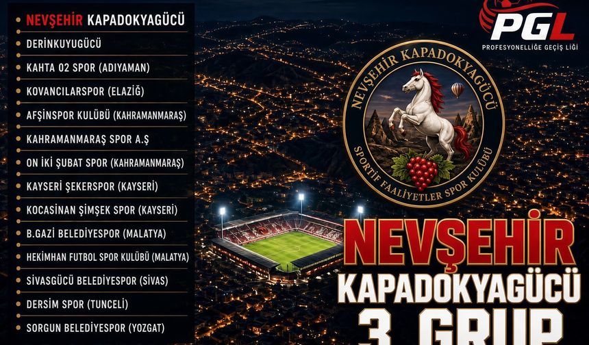 Nevşehirspor PGL 3.Grupta mücadele edecek