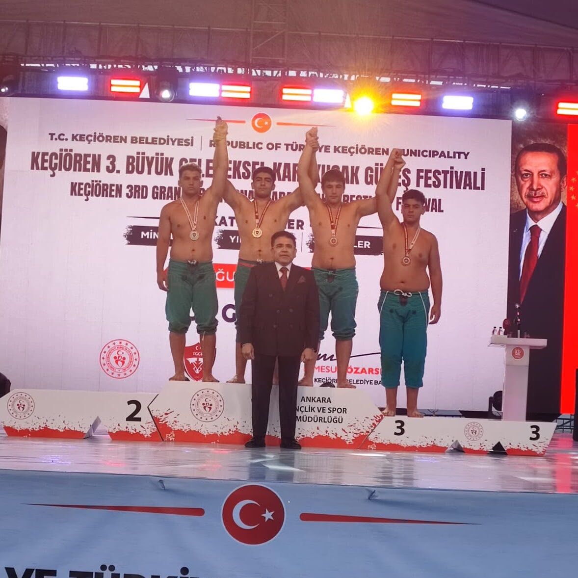 Nevşehir’in İlk Başpehlivanı Yalçın’dan Tarihi Başarı