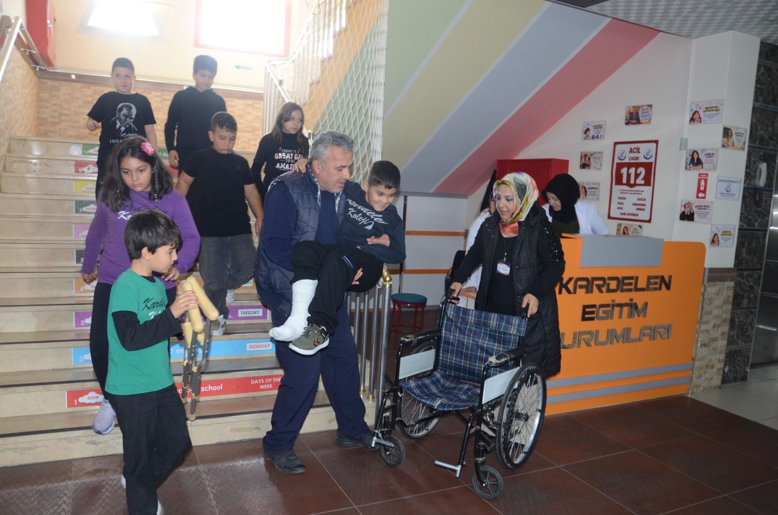 Kardelen’de tahliye tatbikatı yapıldı